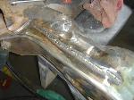 some weld, had to end up doing 2 passes, then a few other spots...