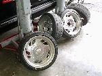the old wheels that came on the truck