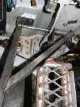 another view of pivot for offset brake pedal will gusset for strength