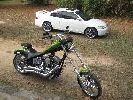 my civic and a buddy's chopper