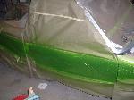just sprayed the custom mixed green I made mixing house of Kolor.