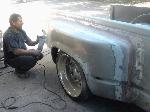 Anthony from R.A.W. molding in rear fenders