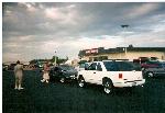 Right when I got the 18s, and my buddy with the L.A. Wires. Getting ready to cruise St.Ignace 1999.