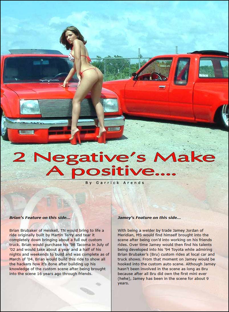 2 Negative's make a Positive